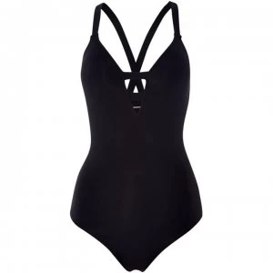 Seafolly Active deep V swimsuit - Black