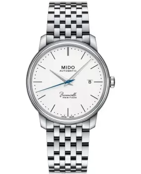 Mido Baroncelli Heritage Gent White Dial Steel Mens Watch M027.407.11.010.00 M027.407.11.010.00