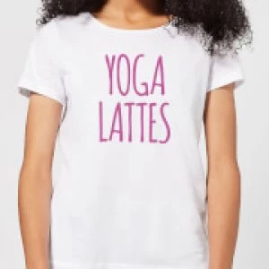 Yoga Lattes Womens T-Shirt - White - 3XL