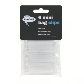 Chef Aid Mini Bag Clips 7cm 6 Pack