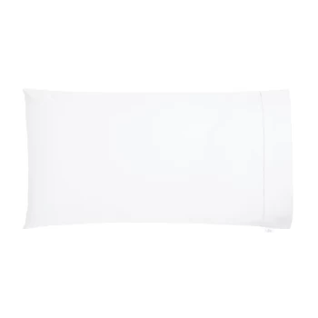 Bedeck of Belfast Finelinens 1000TC Plain Dye Large Pillowcase - WHITE