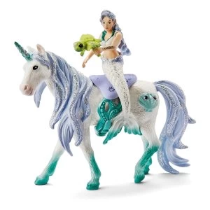 SCHLEICH Bayala Mermaid Riding on Sea Unicorn Toy Figures