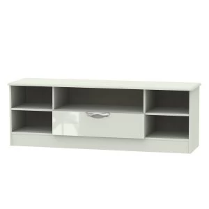 Indices 1-Drawer Wide Open Shelf TV Unit - Beige