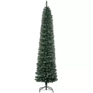 7.5FT Artificial Snow Dipped Christmas Tree Xmas Holiday Pencil Tree