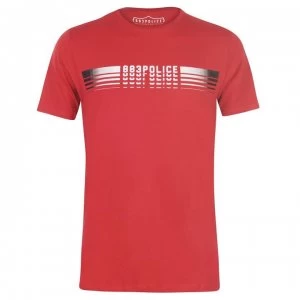 883 Police Carilo T Shirt - Red