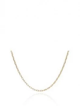 Rachel Jackson London 22Ct Gold Plated Silver Mid To Long Box Chain Necklace