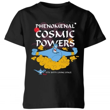 Disney Aladdin Phenomenal Cosmic Power Kids T-Shirt - Black - 3-4 Years