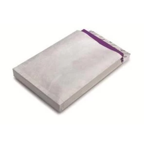 Tyvek D4A Gusseted Envelopes High Capacity Strong 381x250x51mm White 1 x Pack of 100 Envelopes