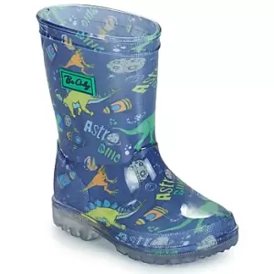 Be Only DINO FLASH boys's Childrens Wellington Boots in Blue toddler,6 toddler,7 toddler,8 toddler,9 toddler,10 kid,11 kid,11.5 kid,12 kid,13 kid