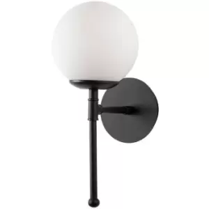 Cristal Model 8 Deco 1-light Globe Wall Lamp Black