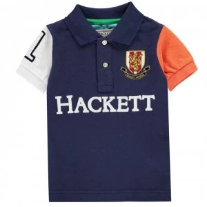 Hackett Hackett Boys Multi-coloured Short-Sleeved Polo Shirt - 5AL Blue Multi