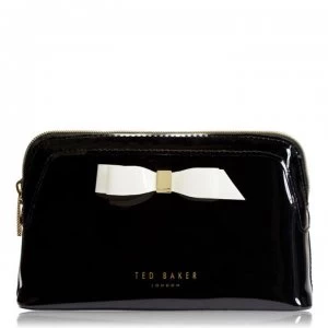 Ted Baker Aubrie medium bowcos makeup bag - Black