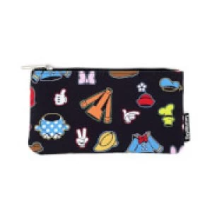 Loungefly Disney Sensational 6 Aop Outfits Nylon Pouch