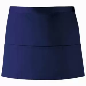 Premier Ladies 'colours' 3 Pocket Apron / Workwear (pack Of 2) (one Size, Navy)