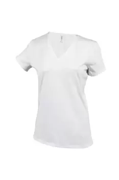 Feminine Fit Short Sleeve V Neck T-Shirt