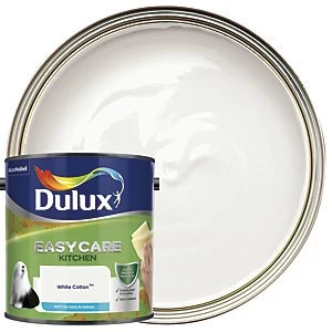 Dulux Easycare Kitchen White Cotton Matt Emulsion Paint 2.5L