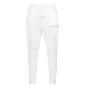 True Religion Arch Logo Jogging Pants - White