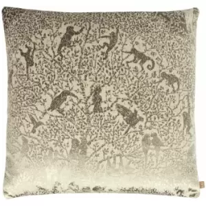 Kai Tilia Jungle Print Velvet Cushion Cover, Clay, 55 x 55 Cm
