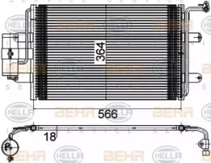 Condenser Air Conditioning 8FC351036-384 by BEHR