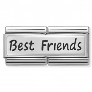 Nomination CLASSIC Silvershine Double Link Best Friends Charm...