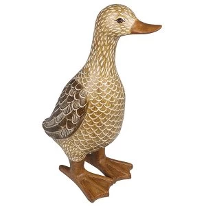 Country Brown Duck Right Ornament