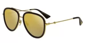 Gucci - GG0062S 001 Aviator Style sunglasses Gold 57mm