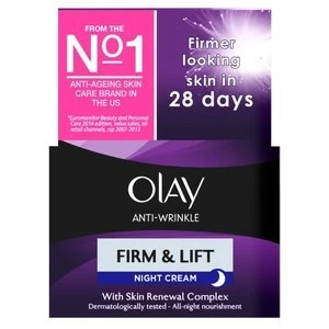 Olay Anti-Wrinkle Firm and Lift Moisturiser Night Cream 50ml