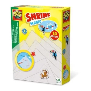 SES CREATIVE Childrens Magic Shrink Film Set with 10 Sheets
