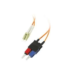 C2G 3m LC/SC LSZH Duplex 62.5/125 Multimode Fibre Patch Cable - Orange