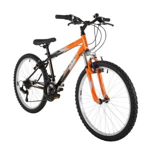 Flite Ravine Boys 24" Wheel Mountain Bike With Front Suspension And Orange