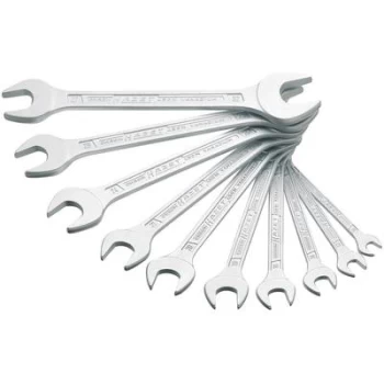 Hazet 450N/10 Double-ended open ring spanner set 10 Piece 6 - 32mm DIN 3110