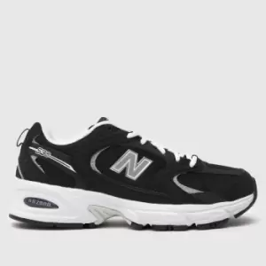 New Balance 530 trainers in Black & white