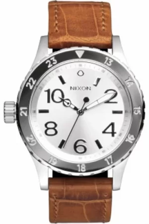 Mens Nixon The 38-20 Leather Watch A467-1888