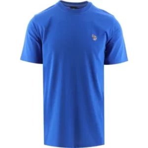 Paul Smith Cobalt Blue Cotton Zebra Logo T-Shirt
