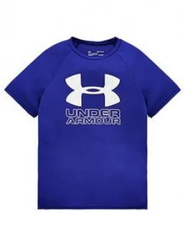 Urban Armor Gear Boys Childrens Tech Hybrid Print Fill T-Shirt - Blue White, Size 13 Years, XL