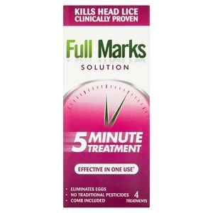 Full Marks Head Lice Solution 200ml + Nit Comb
