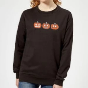 Pumpkins Womens Sweatshirt - Black - 5XL