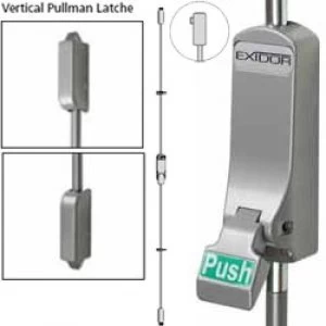 Exidor 310 Push Pad Single Panic Bolt with Vertical Catches