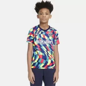 Nike Barcelona Pre Match Shirt 2020 2021 Junior - Multi