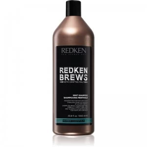Redken Brews Invigorating Mint Shampoo for Hair and Scalp 1000ml