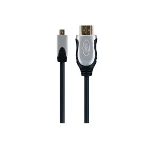 Maplin Premium HDMI 2.0 to Micro HDMI Cable - Black, 3m