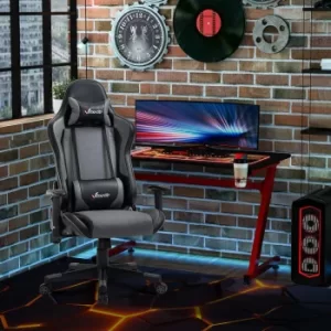Pendarves Racing Style Gaming Office Chair, Grey