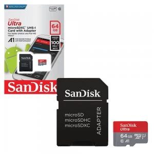 SanDisk Ultra 64GB Micro SDHC Memory Card