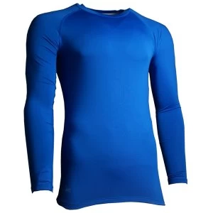 Precision Essential Base-Layer Long Sleeve Shirt Adult Royal - Small 34-36"