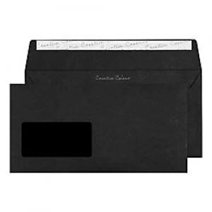 Creative Coloured Envelopes DL+ 120 gsm Jet Black Pack of 500