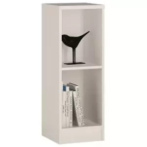4 You Low Narrow Bookcase In Pearl White