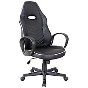 Vinsetto Office Chair Black, White Foam, Nylon, PU 921-167V70WT