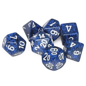 Chessex Speckled Poly 7 Dice Set: Stealth