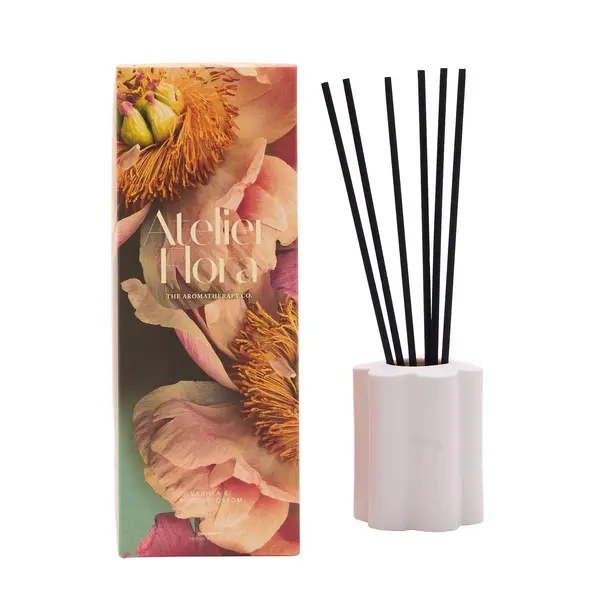 The Aromatherapy Company Atelier Flora 100ml Diffuser - Vanilla & Peach Blossom White