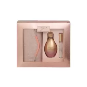 Sarah Jessica Parker Lovely You Gift Set 100ml Eau de Parfum + 10ml Eau de Parfum + Rose Gold Clutch Bag